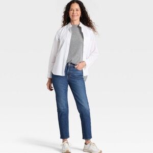 Universal Thread Mid-Rise 80’s Slim Jeans Stretch Medium Wash High Rise Denim